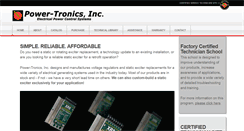 Desktop Screenshot of power-tronics.com