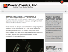 Tablet Screenshot of power-tronics.com
